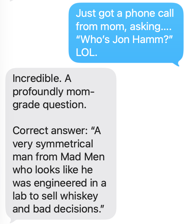 Screenshot preview for Mom Asks About Jon Hamm